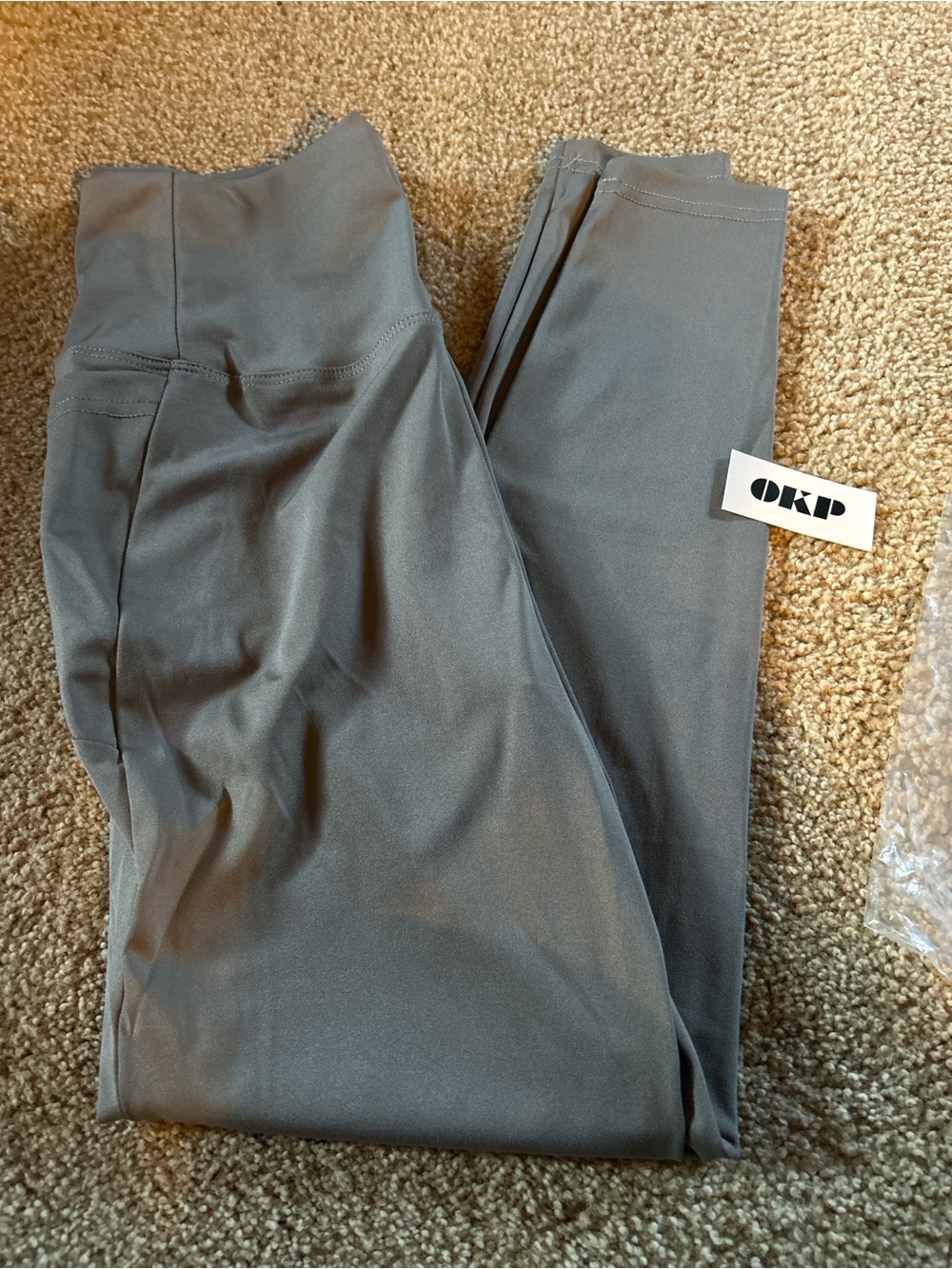 High-Rise Grey Active Leggings